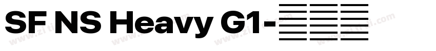 SF NS Heavy G1字体转换 SF NS Heavy G1字体转换